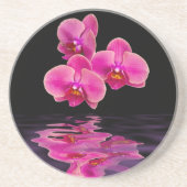 Exotische roze orchideeën zandsteen Onderzetter (Voorkant)