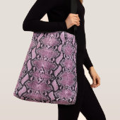 Exotische roze Python Snakeskin Crossbody Tas (Dichtbij)