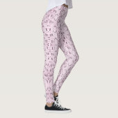 Exotische roze snakeskin leggings (Rechts)