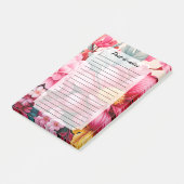 Exotische Roze Tropische Bloementuin Post-it® Notes (Schuin)