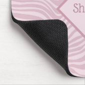 Exotische roze zebrastripes - speciaal aangepast muismat (Hoek)