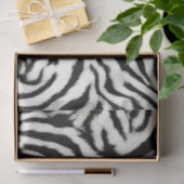 Exotische Safari Curvy Zebra Stripes Tissuepapier (Geschenk)