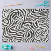 Exotische Safari Curvy Zebra Stripes Tissuepapier (Craft)