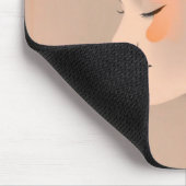 Exotische Schönheit - Farbiges Bleistift Portrait Muismat (Hoek)