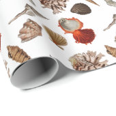 Exotische Seashell Beach Thema Cadeaupapier (Rol Hoek)