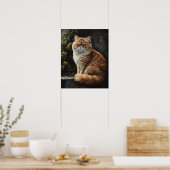 Exotische Shorthair Cat Art Print Poster (Keuken)