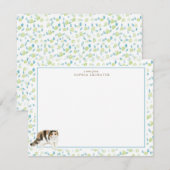 Exotische Shorthair Cat gepersonaliseerde briefpap Notitiekaartje (Voorkant / Achterkant)