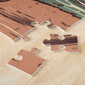 Exotische Shorthair kat op een tropisch strand Legpuzzel (Zijkant)