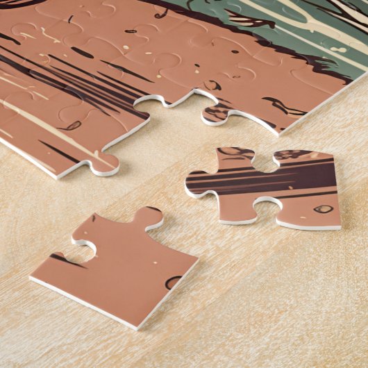 Exotische Shorthair kat op een tropisch strand Legpuzzel (Zijkant)