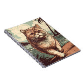 Exotische Shorthair kat op een tropisch strand Notitieboek (Rechterzijde)