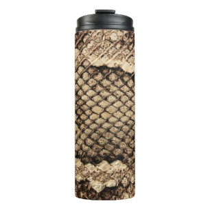Exotische slang huid dier print patroon modern vet thermosbeker