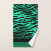 Exotische smaragdgroene dierenprint bad handdoek (Handdoek)