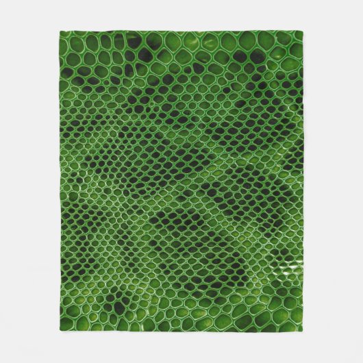 Exotische Snake Huidachtergrond Fleece Deken (Voorkant)