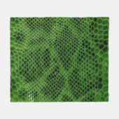 Exotische Snake Huidachtergrond Fleece Deken (Voorkant (Horizontaal))