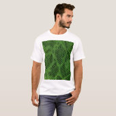 Exotische Snake Huidachtergrond T-shirt (Voorkant volledig)