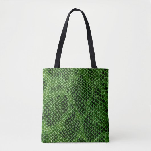 Exotische Snake Huidachtergrond Tote Bag (Voorkant)