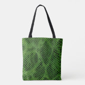 Exotische Snake Huidachtergrond Tote Bag (Achterkant)