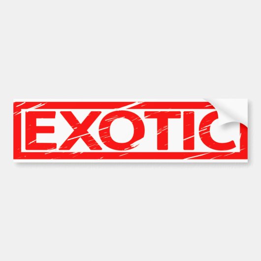 Exotische stempelmoes bumpersticker (Voorkant)