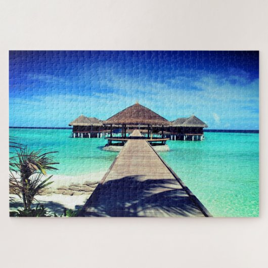 Exotische strand Jigzaag Puzzle Summer Vacking Legpuzzel (Horizontaal)