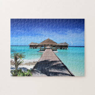 Exotische strand - legpuzzel