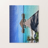 Exotische strand - legpuzzel (Verticaal)
