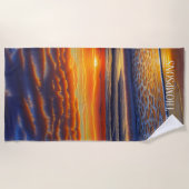 Exotische strand Sunset in Barbados Strandlaken (Voorkant)