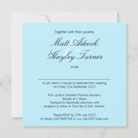 Exotische strand (vraag me uw namen in zand te pla kaart (Achterkant)