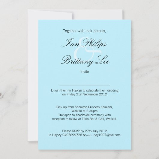 Exotische strand (vraag me uw namen in zand te pla kaart (Achterkant)