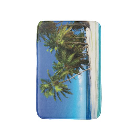 Exotische strandwerend kussens badmat (Voorkant Verticaal)