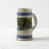 Exotische strandwerend kussens bierpul (Voorkant rechts)