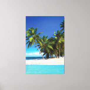 Exotische strandwerend kussens canvas afdruk