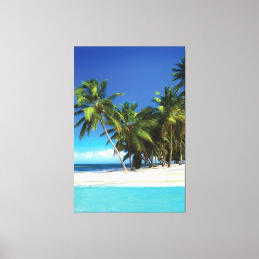 Exotische strandwerend kussens canvas afdruk (Voorkant)