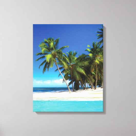 Exotische strandwerend kussens canvas afdruk (Voorkant)