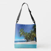 Exotische strandwerend kussens crossbody tas (Achterkant)