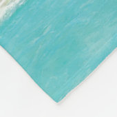 Exotische strandwerend kussens fleece deken (Hoek)