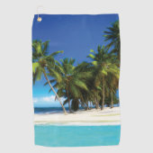 Exotische strandwerend kussens golfhanddoek (Voorkant)