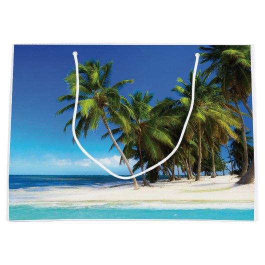 Exotische strandwerend kussens groot cadeauzakje (Voorkant)