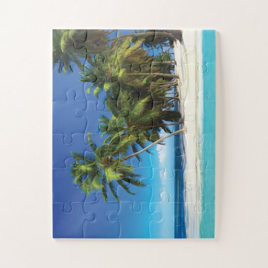 Exotische strandwerend kussens legpuzzel (Verticaal)