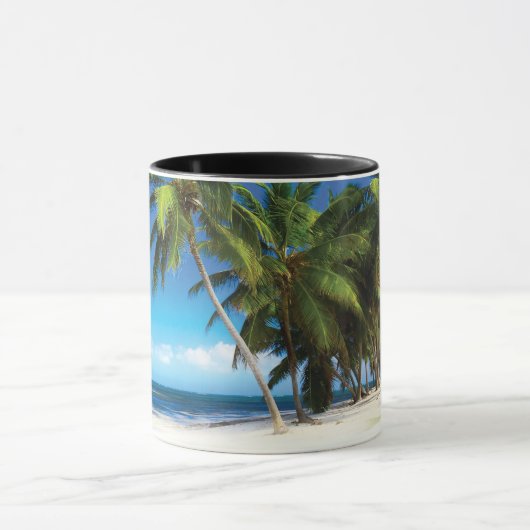 Exotische strandwerend kussens mok (Midden)