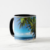 Exotische strandwerend kussens mok (Voorkant links)