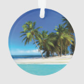Exotische strandwerend kussens ornament (achterkant)