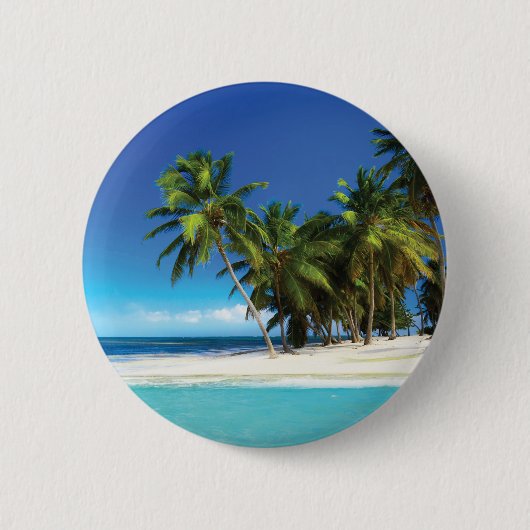Exotische strandwerend kussens ronde button 5,7 cm (Voorkant)