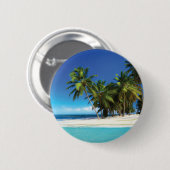 Exotische strandwerend kussens ronde button 5,7 cm (Voorkant /achterkant)