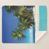 Exotische strandwerend kussens sherpa deken (Voorkant (horizontaal))