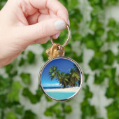 Exotische strandwerend kussens sleutelhanger (Hand)