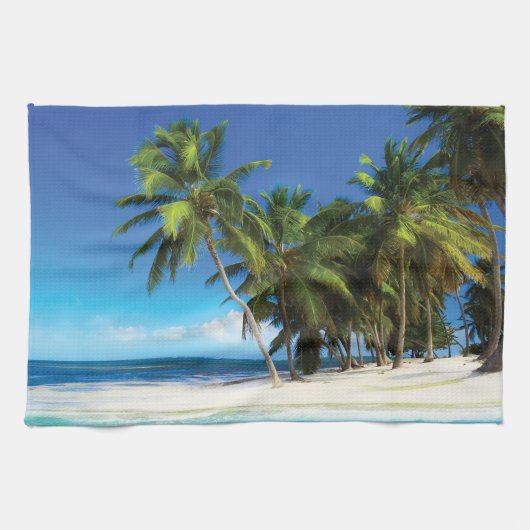 Exotische strandwerend kussens theedoek (Horizontaal)