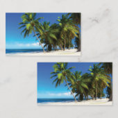 Exotische strandwerend kussens visitekaartje (Voorkant / Achterkant)