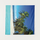 Exotische strandwerend kussens wandkleed (Voorkant (horizontaal))