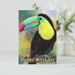 Exotische Toco Toucan Vogelverjaardag Kaart