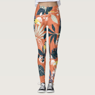 Exotische Toucan Oerwoud Scène Leggings